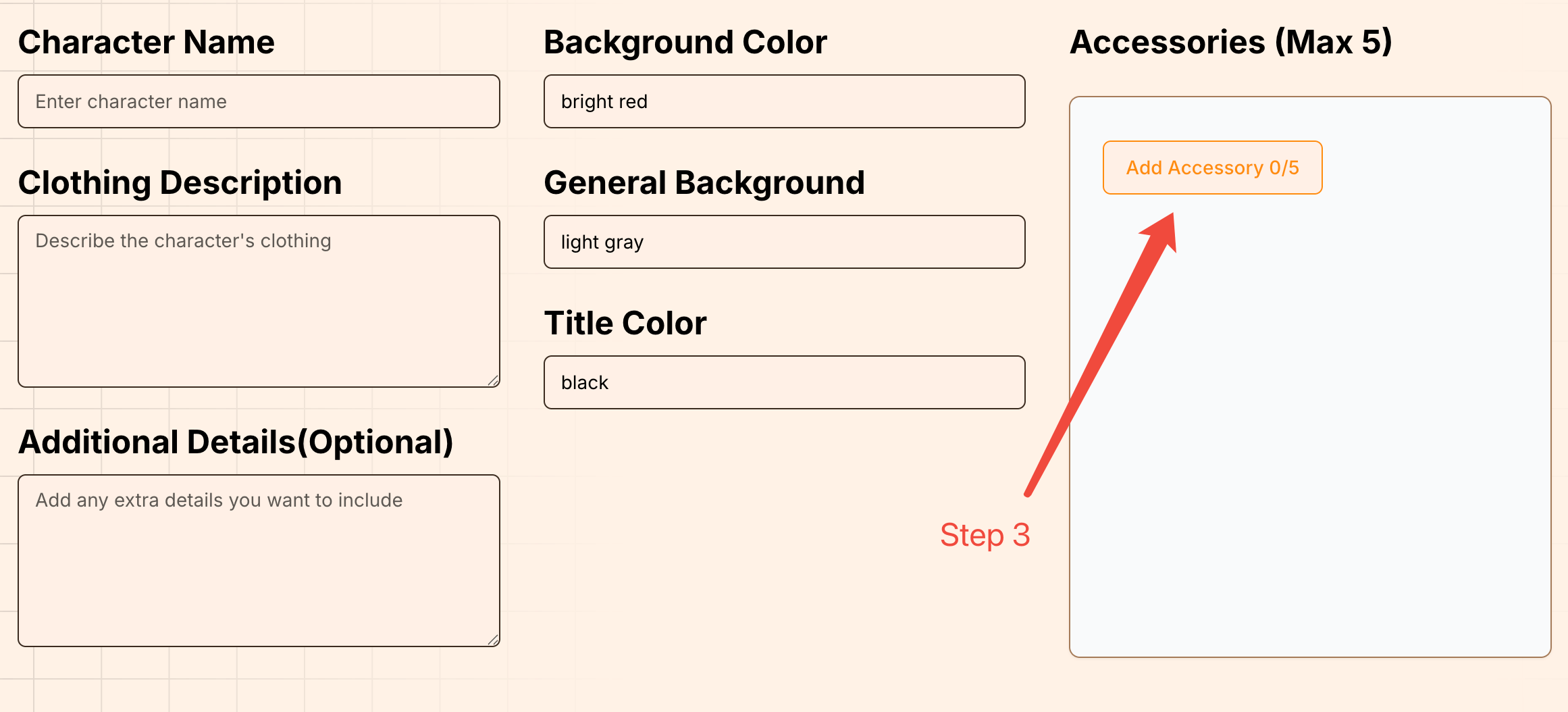 Select Colors & Style